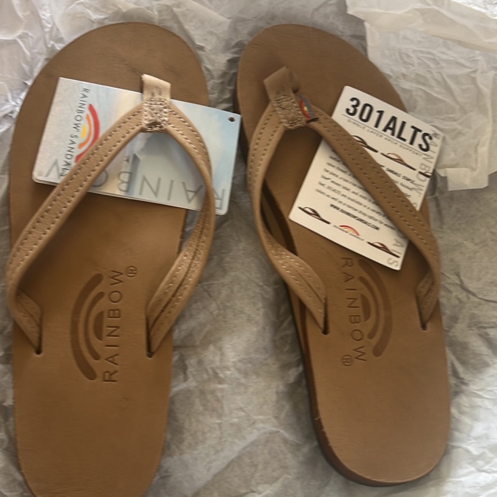 Women Rainbow flip flops